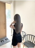 くすみベージュ/ホワイトブロンド