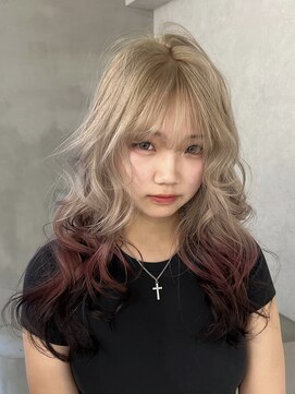 アドネ プライム(adne prime) アッシュブロンド/ミルクティーベージュ/エンドカラー/ベージュ