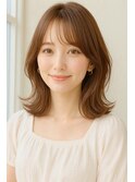 20代30代40代50代ニュアンスカラー★大人可愛い小顔レイヤー