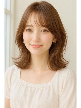 シェル 鎌倉小町(SHELL) 20代30代40代50代ニュアンスカラー★大人可愛い小顔レイヤー