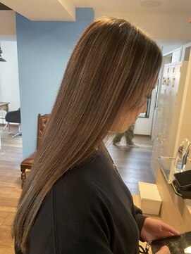 ブレス ヘアアンドスパ 湘南台(bless hair spa) コントラストハイライト（明るめ）