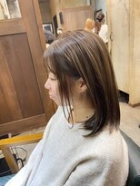 美容室カードル 新小岩店(Cadre)&nbsp;【30代～50代】ナチュラルミディボブ×エフォートレス透明感
