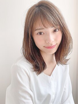 アグノス 青山(Agnos) 愛されワンカールセミディ似合わせカット前髪美髪#267g0111