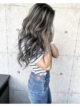 molt 麻生/レイヤーカット/ボブ/バレイヤージュ/ハイライト/海外ヘア 【モルト】 コントラストハイライト