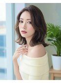 【面長似合う】前髪なしレイヤーカットのくびれヘア20代30代40代