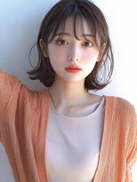 ムウ 難波(MOU)&nbsp;ボブクールショート前髪イメチェンピンクベージュ30代40代50代