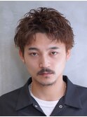 ツイストスパイラルパーマツーブロックメンズマッシュメンズヘア