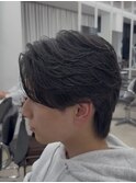 毛流れ/センターパート/メンズパーマ/毛流れ/池袋メンズカット