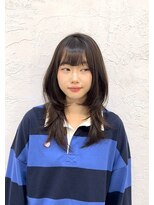 アナ ラーナ(Anna Lanna)&nbsp;ハッシュカット ミディアムハッシュカット 韓国ヘア レイヤー