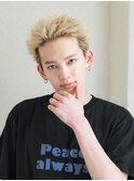 メンズブロンドヘア メンズショートヘア スパイキーショート