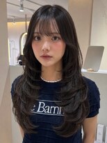 サンド ミュウ 横浜店(sand mieu)&nbsp;ロングレイヤー/レイヤーカット/グレージュカラー