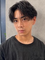 ソウル 福山駅前店(SOUL.)&nbsp;センターパート ツーブロック 束感 ビジネスヘア 福山