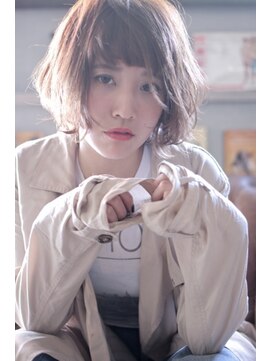 マイティ バイ エイチ(mighty by H) 【mighty】グレージュ×BOB