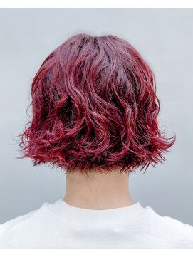 テトヘアー(teto hair) short［ピンクパープル・ミニボブ・くせ毛］