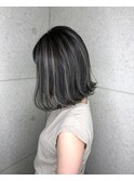 ボブ×コントラストハイライト【熊谷】