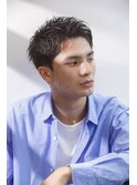 爽やかアップバングショート