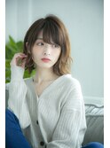 【lond printemps水野】耳掛け毛先ミックス巻きボブ