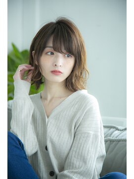 ロンドプランタン 恵比寿(Lond Printemps) 【lond printemps水野】耳掛け毛先ミックス巻きボブ