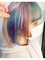 ガルボ ヘアー(garbo hair) #デザインカラー#インナーカラー#フェイスフレーミング#下村