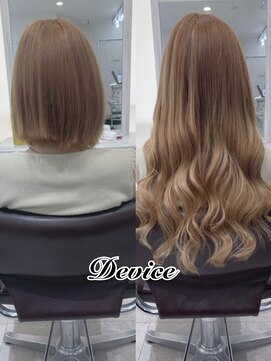 ディバイス カラーアンドエクステ(Device) 【Device】カラーレミーエクステ グラデーションBefore After