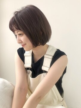 シスタ(SISTA) 【SiSTA】田中オン眉ボブシースルーバング前下がりボブ