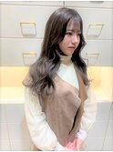 Wカラーで作る透明感グレージュ