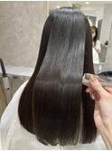 ナチュラルストレート×透明感イルミナカラー