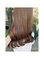 アオゾラヘアー フジサキグウ(AOZORA HAIR FUJISAKIGU) ベージュのダブルカラーです☆ブリーチカラーでもナチュラルに！