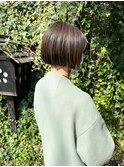 【WAEN横浜　植木】ミニボブ/切りっぱなしボブ/暗めカラー