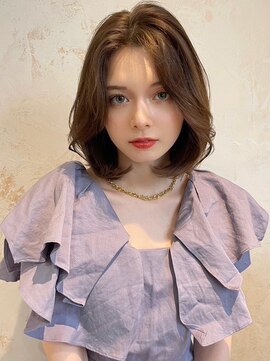 ジーナ 豊洲(Zina) 髪質改善＊ロング斜めバングミディボブ＊美髪【Zina 豊洲】