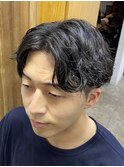 【RYUYA】束感マッシュセンターパート×カルマパーマ