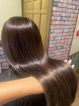 ミューテ(Mu-te) 〈髪質改善〉オーガニックカラー☆透明感ナチュラルブラウン