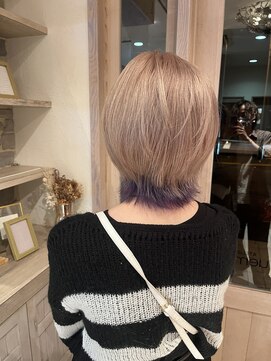 Yoshiつね さくら店 ウルフ×ミルクティー×デザインカラー