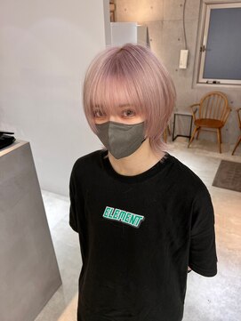 サンド 鹿児島中央(sand) 黒髪/グレーベージュ/レイヤーロング/前髪パーマ[鹿児島駅]