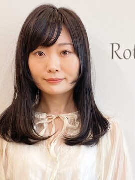 ロトヘアー(Roto hair) Ａラインロング×サイドバング×ゆるふわ【Rotohair】