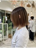 グラデーションボブ[長後/藤沢/ボブ/髪質改善/縮毛矯正]山崎