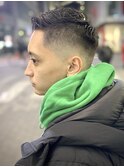 ソフトモヒカンフェード×梅田