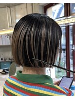 ヲタク(wotaku.)&nbsp;アンブレラカラーインナーカラーオンブレボブミニボブブリーチ