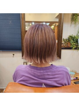 エルムトウキョウ(ELM Tokyo) ピンクベージュの白髪ぼかし☆