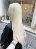 ◎ブロンドハイトーンカラーデザインカラーアンブレラカラー金髪