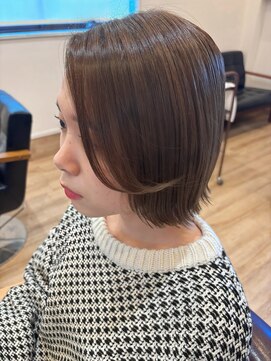 レガロヘアアトリエ(REGALO hair atelier) 外ハネボブ/アッシュベージュ【水戸/茨城】