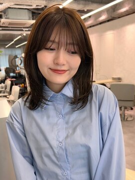 ポーチバイハニー オモテサンドウ(PORCH by HONEY omotesando) 小顔レイヤーワイドバング美髪髪質改善マロンベージュ2