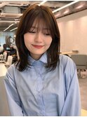 小顔レイヤーワイドバング美髪髪質改善マロンベージュ2