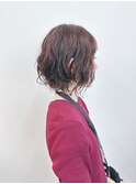 ＊外ハネボブゆるふわパーマボブ顎ラインボブニュアンスパーマ
