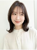 小顔カット艶感エアリーカール似合わせカットグランマッシュ