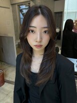 キーチェ 梅田中崎町(keych)&nbsp;レイヤーカット/オリーブベージュ/ブリーチなし/髪質改善/梅田