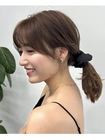 ロンド 銀座(Lond)&nbsp;◆ くびれヘア/アプリコットオレンジ/韓国/ボブ/レイヤー/前髪70