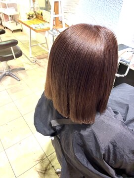 白髪ぼかし髪質改善