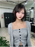 表参道/クラゲヘアー/オリーブグレー/小顔/ココアベージュ/渋谷
