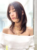 ピークアブー 銀座中央通り(PEEK-A-BOO)&nbsp;ミディアムレイヤーカット／フェイスレイヤー／似合わせカット